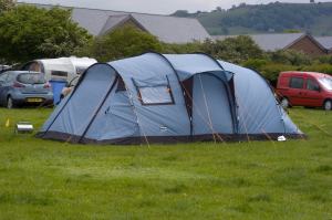 Double Standard with large tent & car