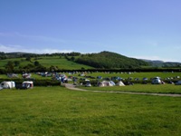 View across Wye Meadow Camping