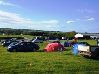 camping in the Festival field