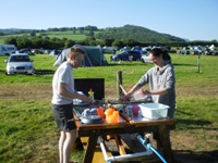 The Wash Up area at the camp