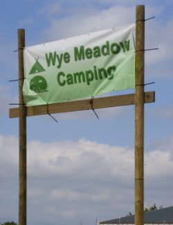 Look out for this sign for Wye Meadow